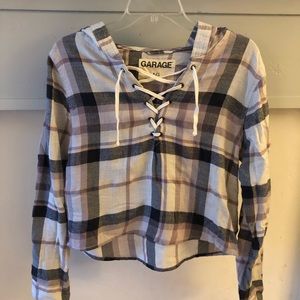 ✿ Garage lace up sweatshirt